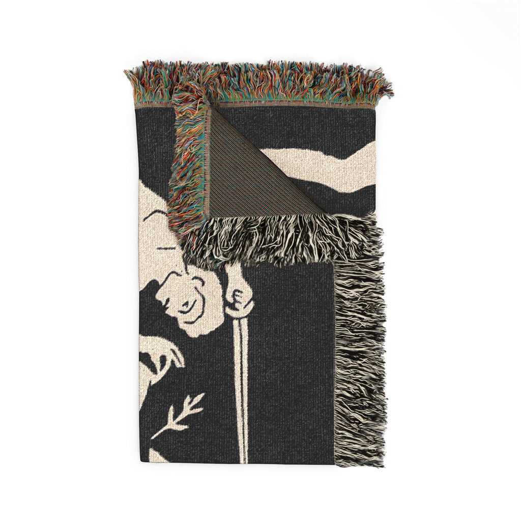 Reality Bends Woven Blanket