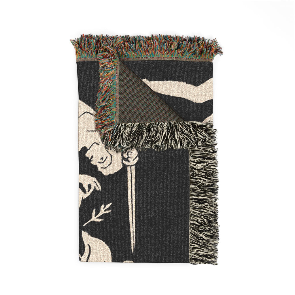 Reality Bends Woven Blanket