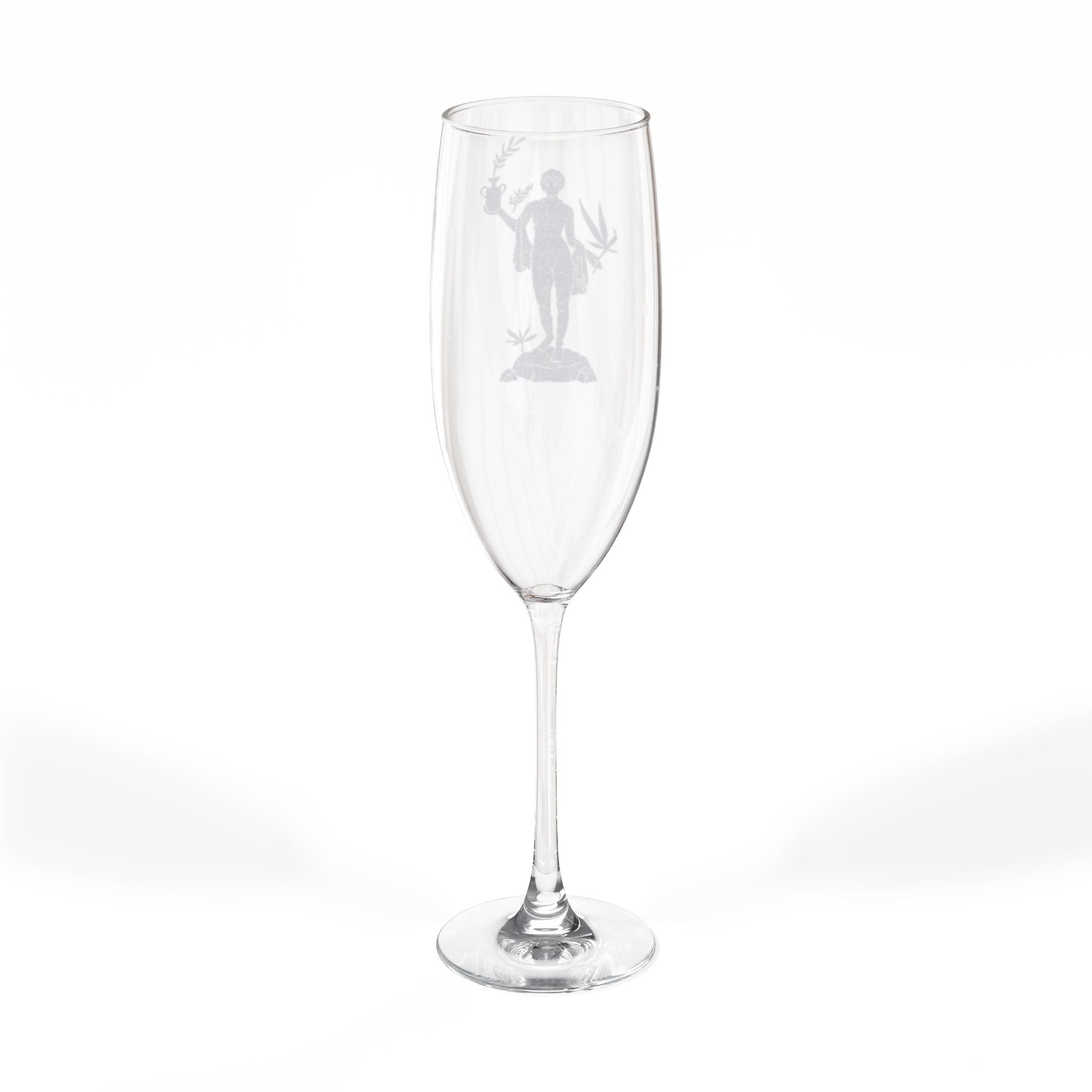 Venus Engraved 8oz Champagne Flute