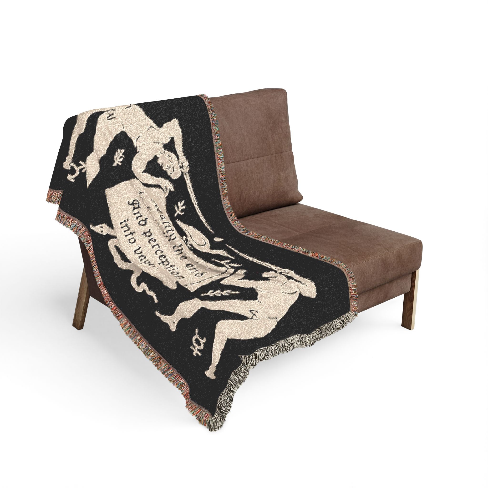 Reality Bends Woven Blanket