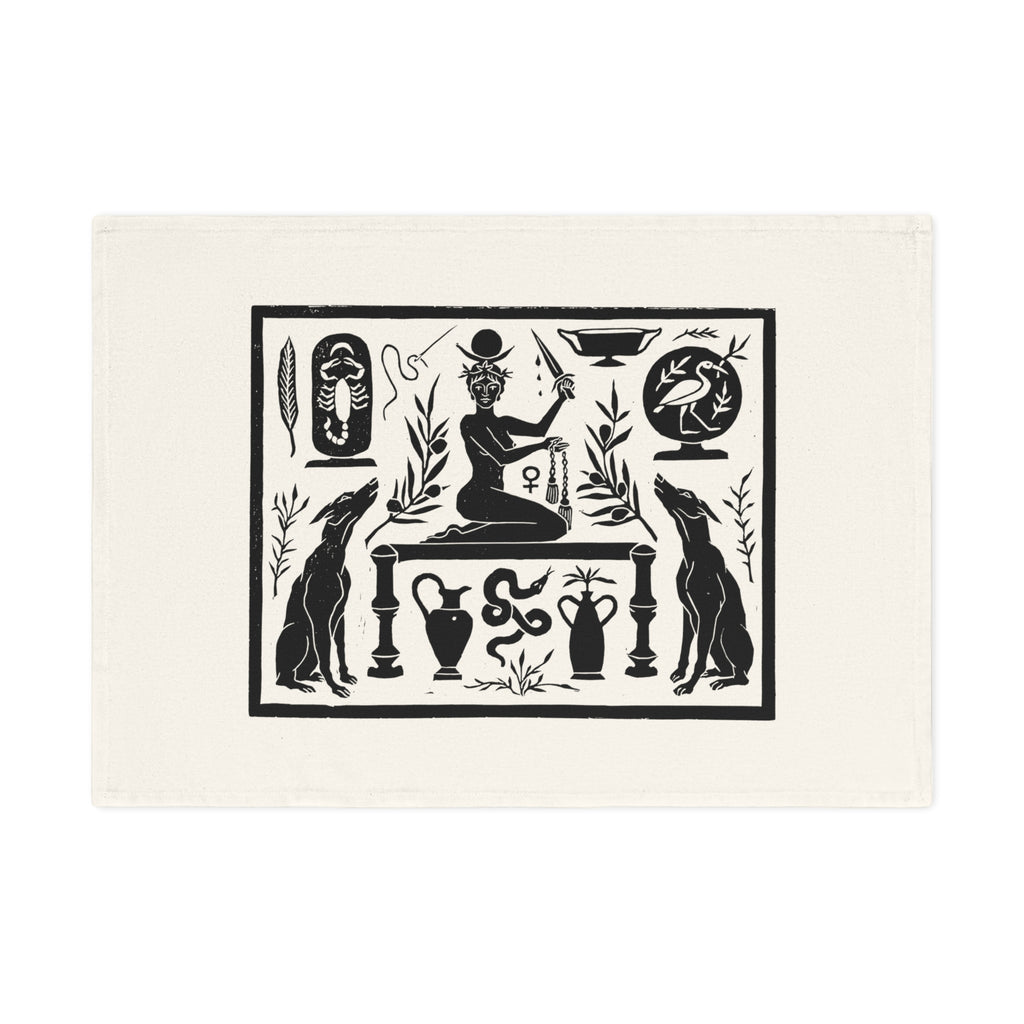 Two Guard Dogs Tea Towel