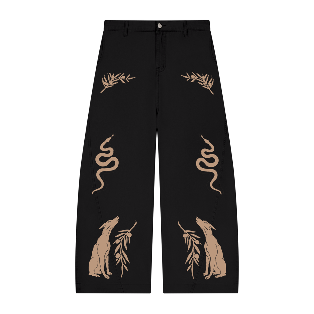 western,cowboy,pants,trousers,tarot,occult,linocut