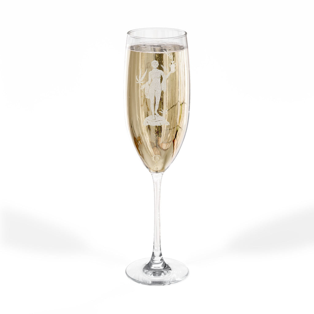 Venus Engraved 8oz Champagne Flute