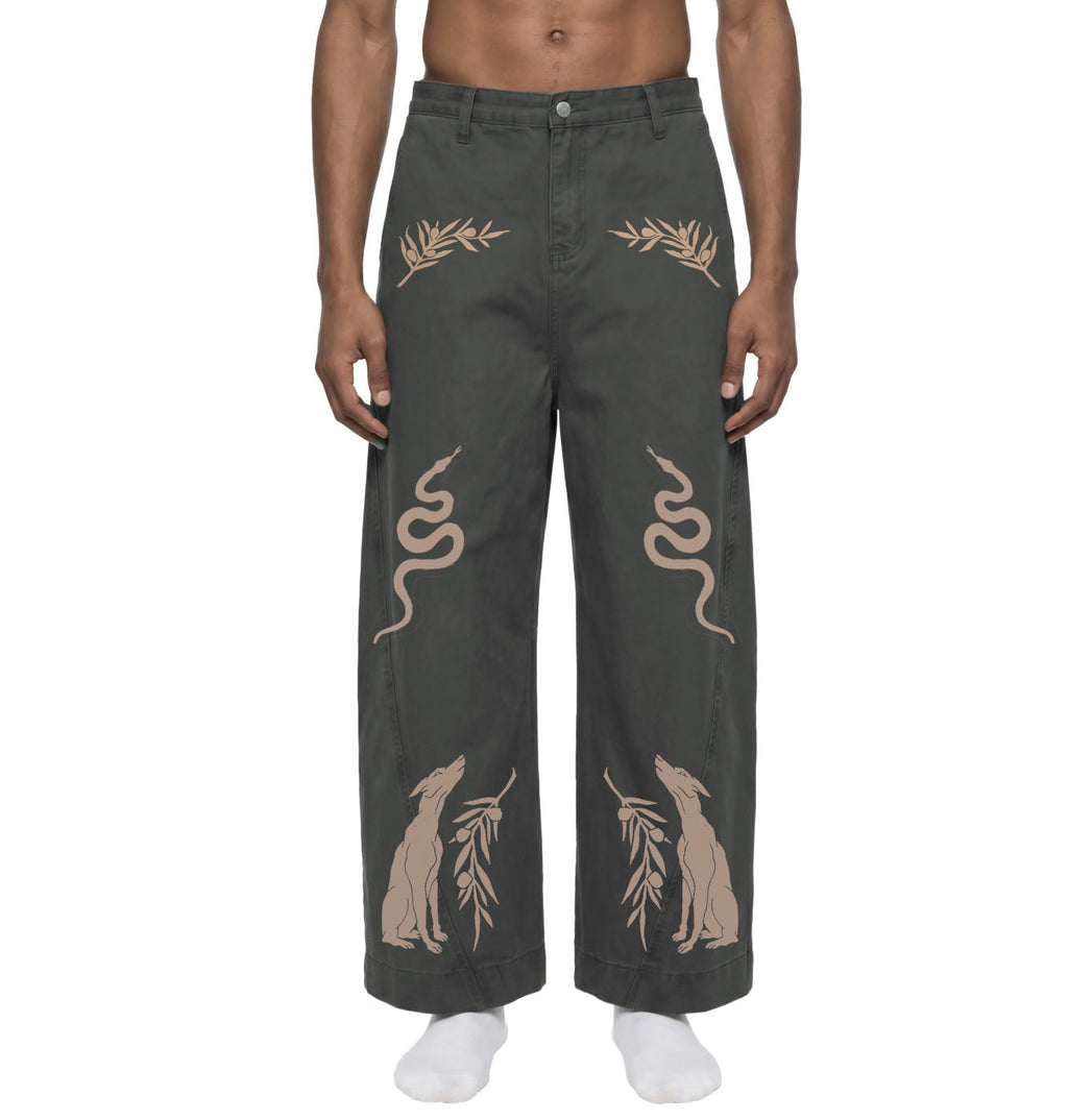 western,cowboy,pants,trousers,tarot,occult,linocut