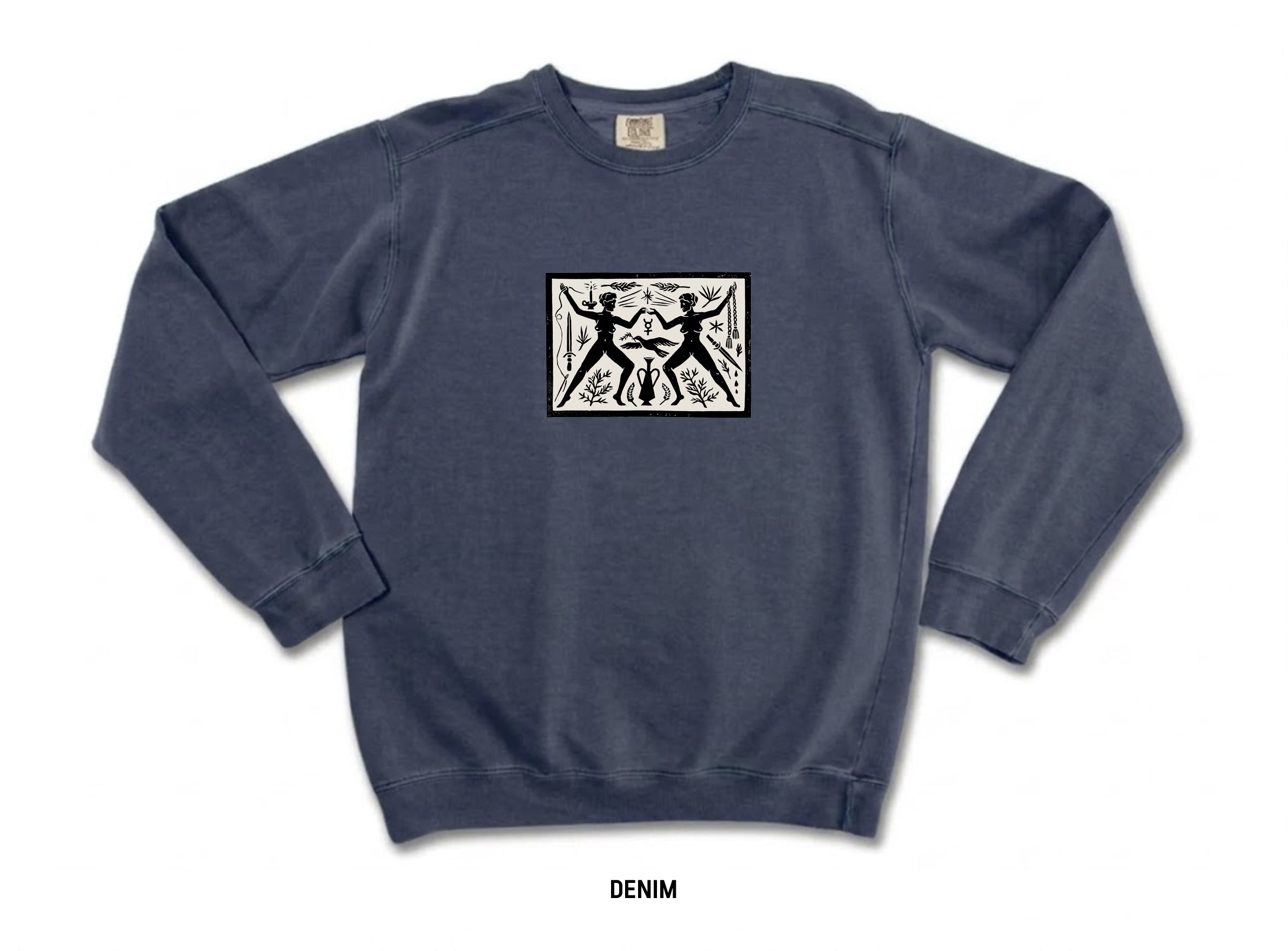 Comfort Colors ✶Invertiert✶ Unisex Garment-Dyed Rundhals-Sweatshirt